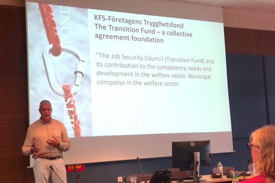 Johan Frisoe, KFS-Företagens Trygghetsfond visit to Cedefop, 1/9/2023