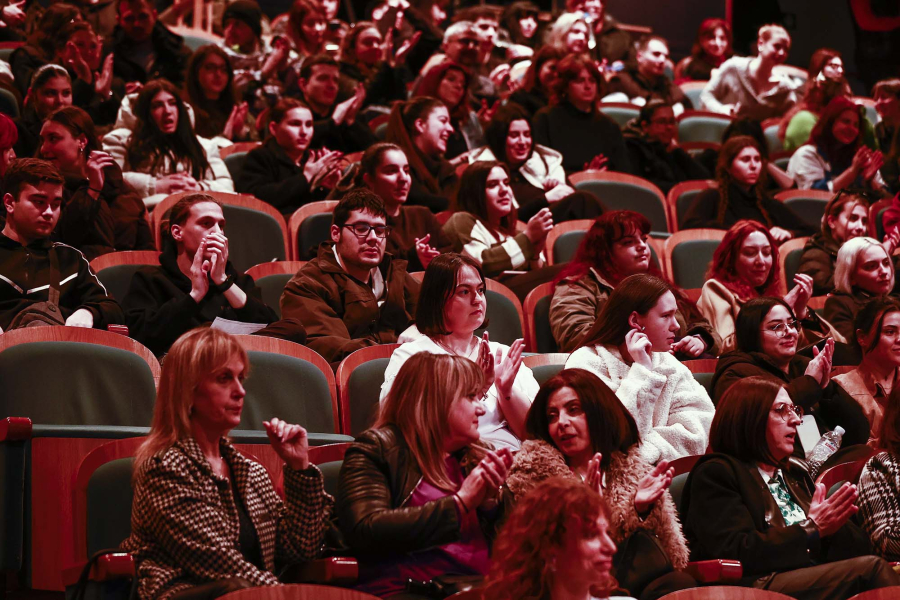 Audience in a screening room