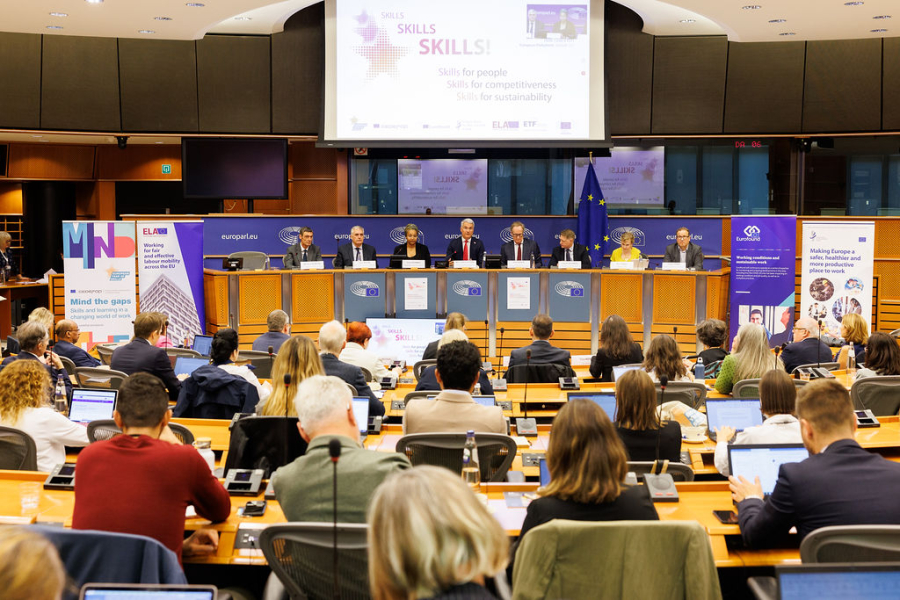 Panel, Skills, skills, skills event, European Parliament, Brussels