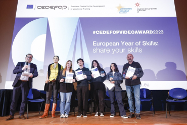 Presentation to the #CedefopVideoAward winners