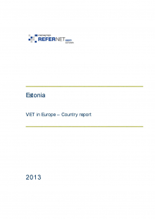 Estonia: VET in Europe: country report 2013
