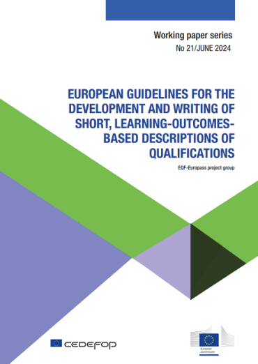European guidelines for the development and writing of short, learning-outcomes based descriptions of qualifications